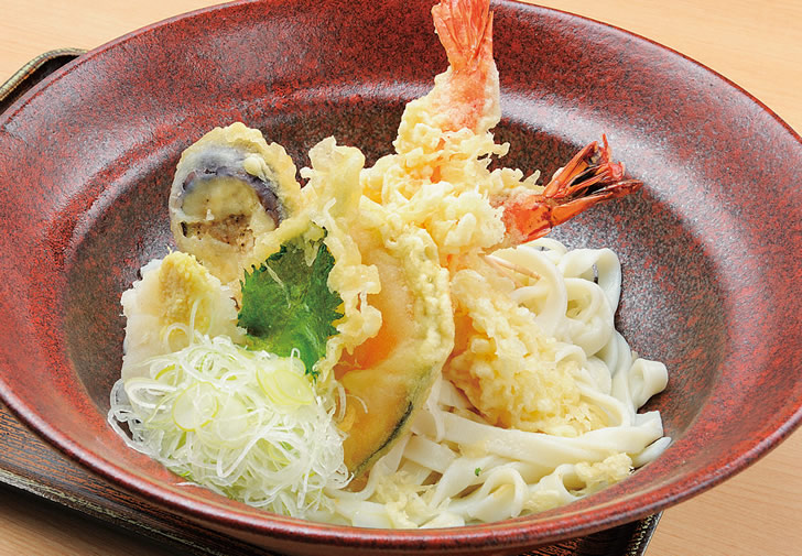 ▲Shrimp and grated radish Kishimen