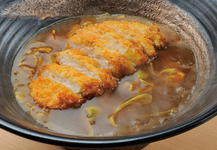 ▲Cutlet curry Kishimen