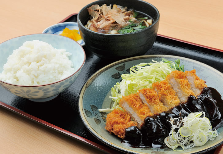 ▲Miso-katsu set meal